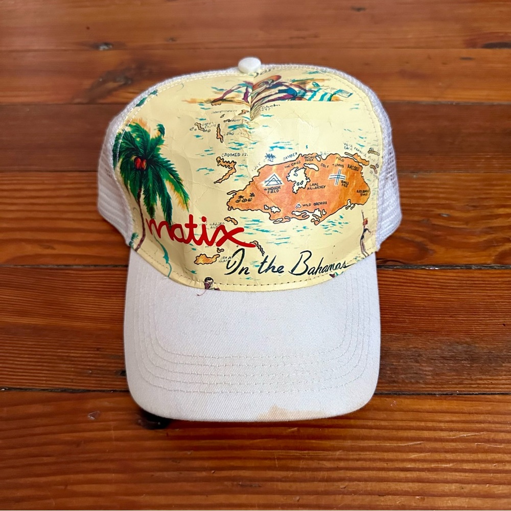 Vintage 00s Matix Skateboards paper map truck hat